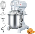 LEEVOT Impastatrice Planetaria 30L, 1250W, 3 Velocit¨¤, Vasca Acciaio Inox