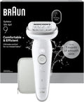 Braun Silk¡¤¨¦pil 9 Epilatore con Testina Flessibile, Rimozione Delicata, Uso Bagnato e Asciutto, Pelle Liscia a Lungo, Argento