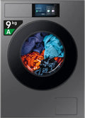 Samsung Lavatrice BESPOKE AI 9 Kg Wifi, Ecodosatore, Display AI, Classe A, Dark Silver