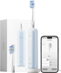 Laifen Wave Pro Spazzolino Sonico Avanzato per Adulti - Tecnologia a 60¡ã con App Intelligente, Batteria Lunga Durata, 2 Testine, Impermeabile IPX8 (Blu)