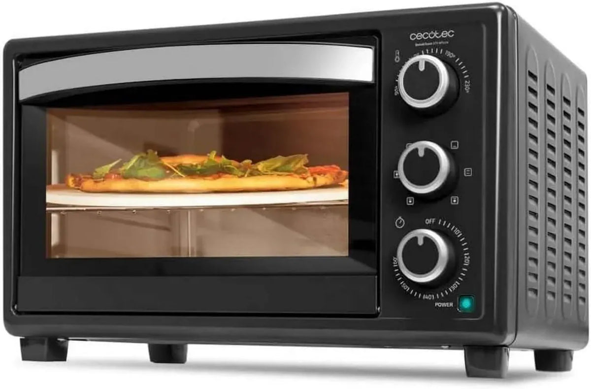 Forno da Tavolo Cecotec 2600 Black con Pietra per Pizza, 26L, 1500W, 6 Funzioni