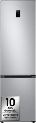 Frigorifero Combinato Samsung AI EcoFlex 390L, WiFi, No Frost, Motore Inverter 20 Anni, Argento