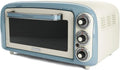 Ariete Forno Elettrico Vintage 979, 3 Funzioni di Cottura, Pizza 30 cm, 230¡ãC, Acciaio Inox, 1300W, Celeste