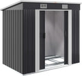 Capanno da Giardino con Porte Scorrevoli 2m2, Rimessa Attrezzi 200x125x180cm