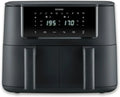 Friggitrice ad Aria SEVERIN 2600W, Dual Zone, 8L Totali, Display Touch, 11 Programmi, Sync Cook, Nero/Inox