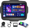 Autoradio Android 5G WiFi per Jeep Renegade 2016-2020, Display IPS 9'' con CarPlay e Android Auto