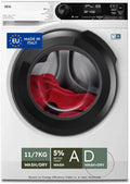 AEG Lavatrice Asciugatrice Serie 7000 ProSteam, 11+7 Kg, Funzione Vapore, 1400 Giri, Motore Inverter Silenzioso, Classe Energetica D