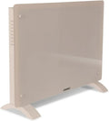 Termoconvettore Intelligente 1500W con WiFi e Timer, Display LED, Pannello in Vetro, IP24, Beige