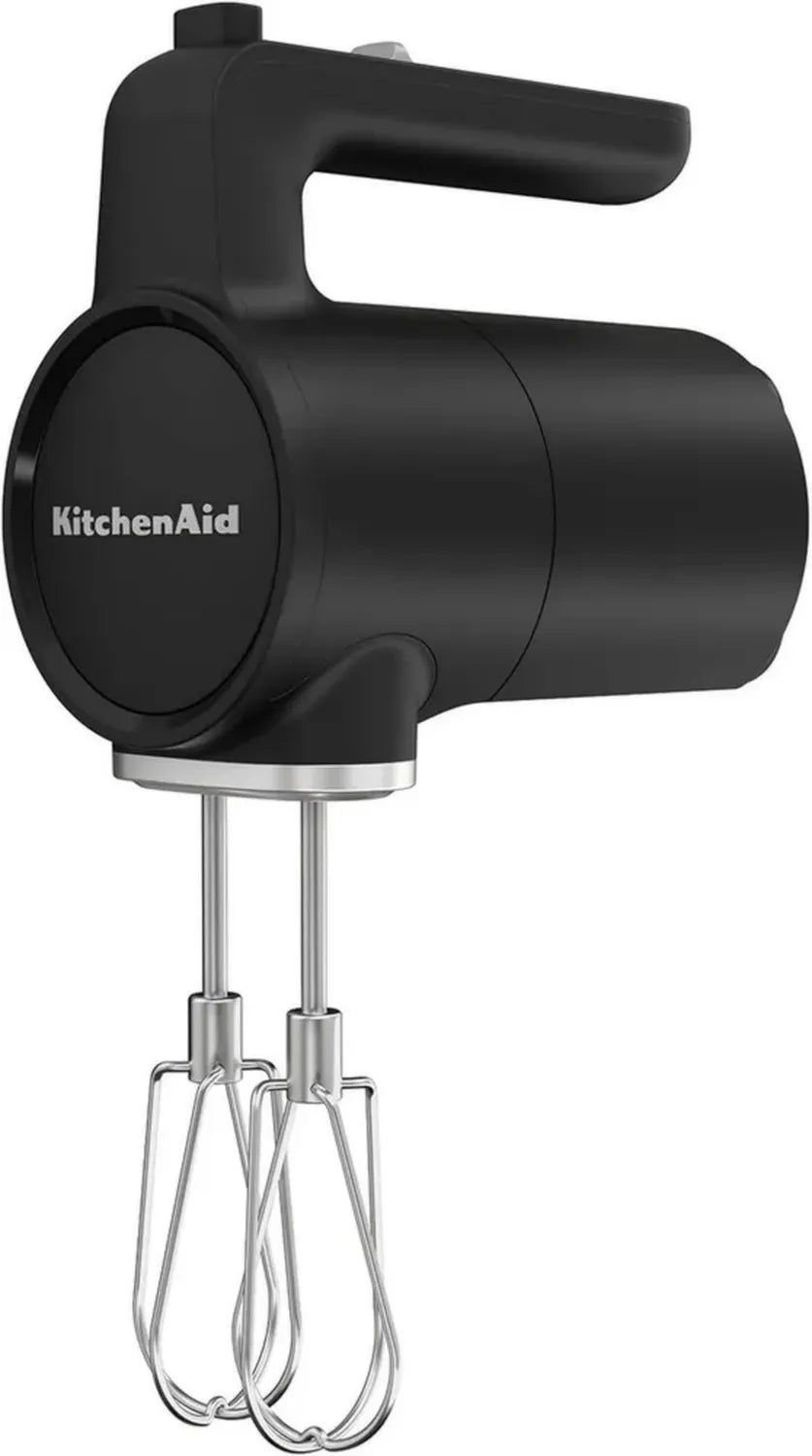 Frullatore a Mano a 7 Velocit¨¤ KitchenAid Wireless, Potente e Versatile, con Fruste in Acciaio Inox, 60 Minuti di Autonomia, Senza Batteria, Nero