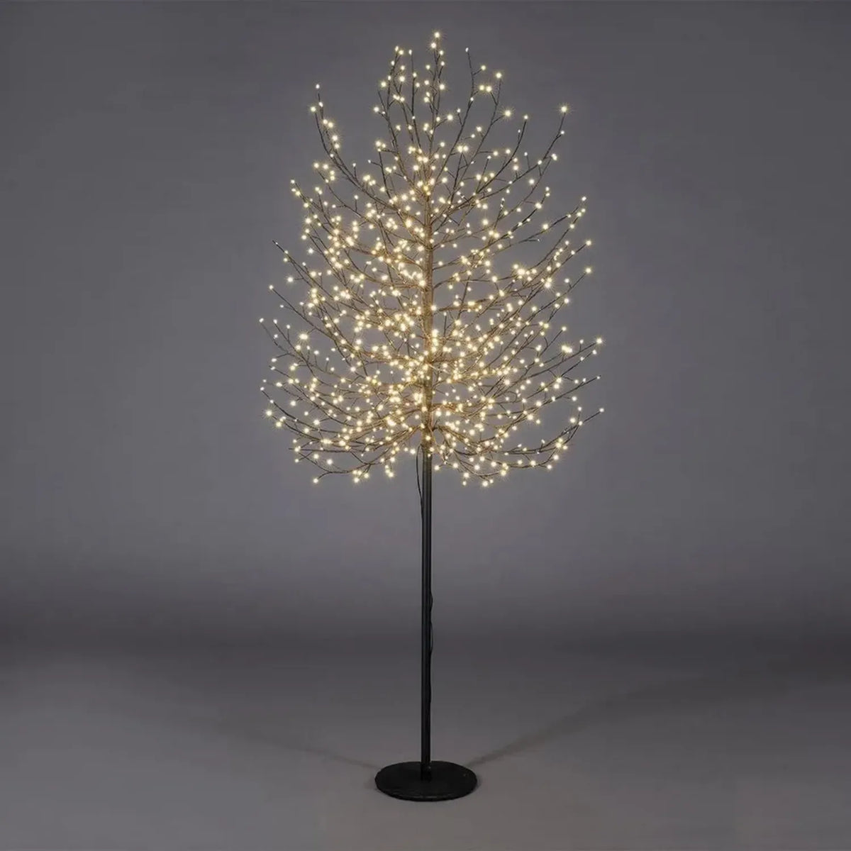Albero di Natale Luminoso LED 210cm in Metallo Nero - EDG Enzo De Gasperi