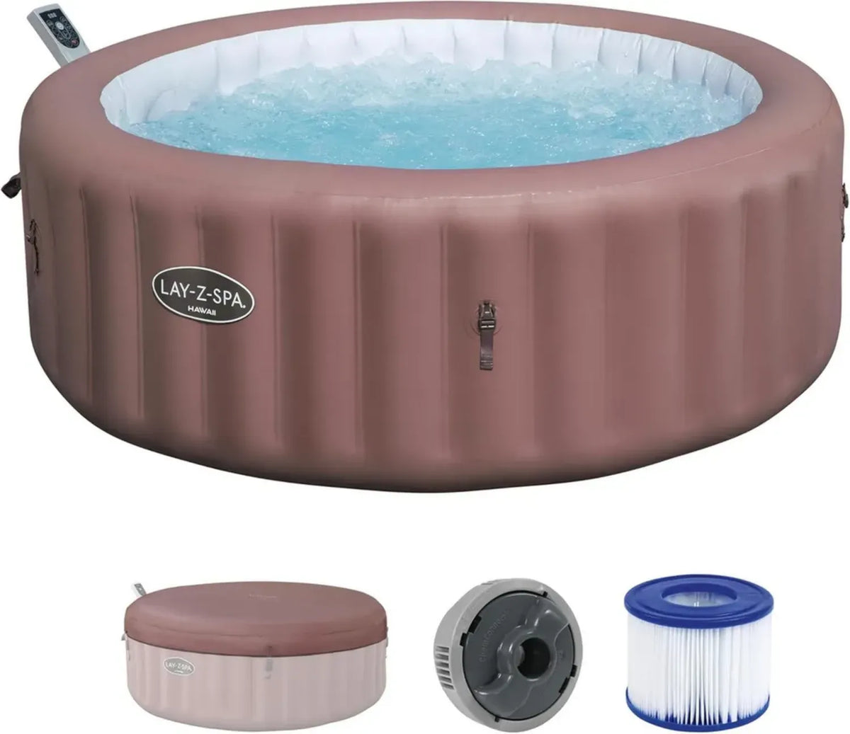 Minipiscina Gonfiabile Bestway Hawaii Lay-Z-Spa AirJet con Controllo App