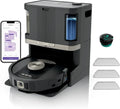 Shark Robot Aspirapolvere e Lavapavimenti 2 in 1, Autosvuotamento e Autoriempimento, Navigazione 3D LiDAR, App WiFi, Nero