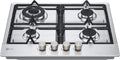 Piano Cottura a Gas LG 4 Fuochi, 60cm, 8,5kW, Valvole Sicurezza, Bruciatore Tripla Corona, Acciaio Inox