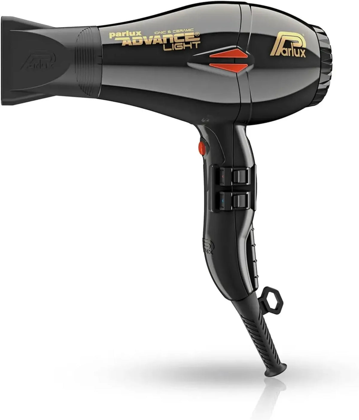 Asciugacapelli Professionale Parlux Advance Light, Tecnologia Ionica e Ceramica, Colore Nero