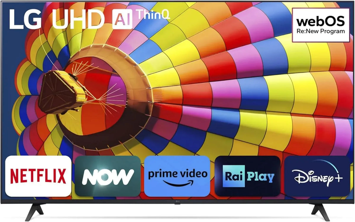 LG Smart TV 55'' UHD 4K 2024, Serie UT80, Processore ¦Á5 Gen7, HDR10 Pro, Alexa Integrata
