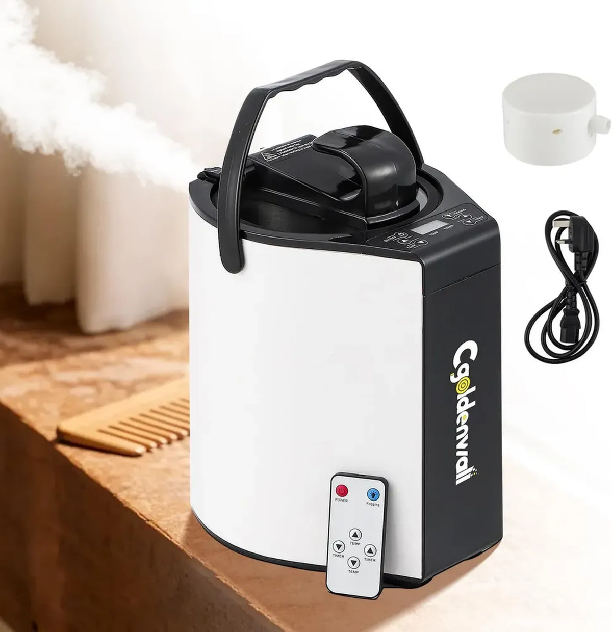 Generatore di Vapore 3L Portatile per Sauna Personale con Telecomando