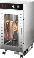Essiccatore Rotante Professionale per Carne con Termostato e Timer Digitale, Controllo LED, Acciaio Inox