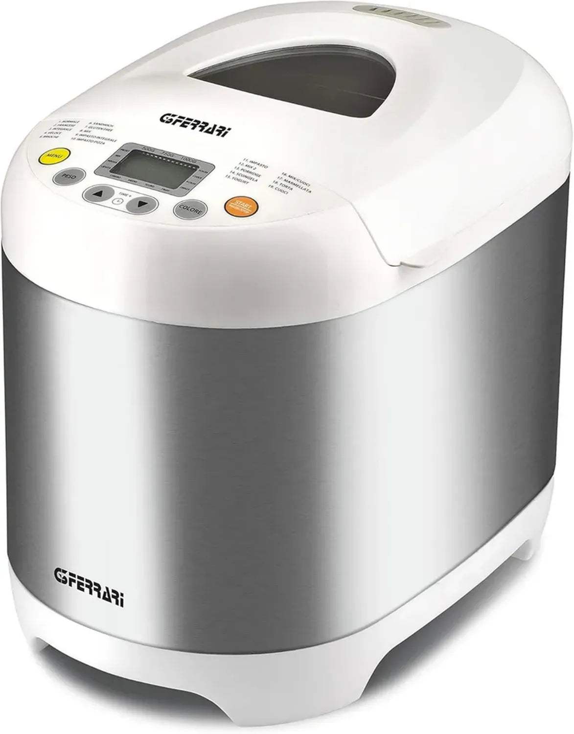 G3 Ferrari Macchina del Pane 550W, 19 Programmi con Opzione Senza Glutine e Yogurt