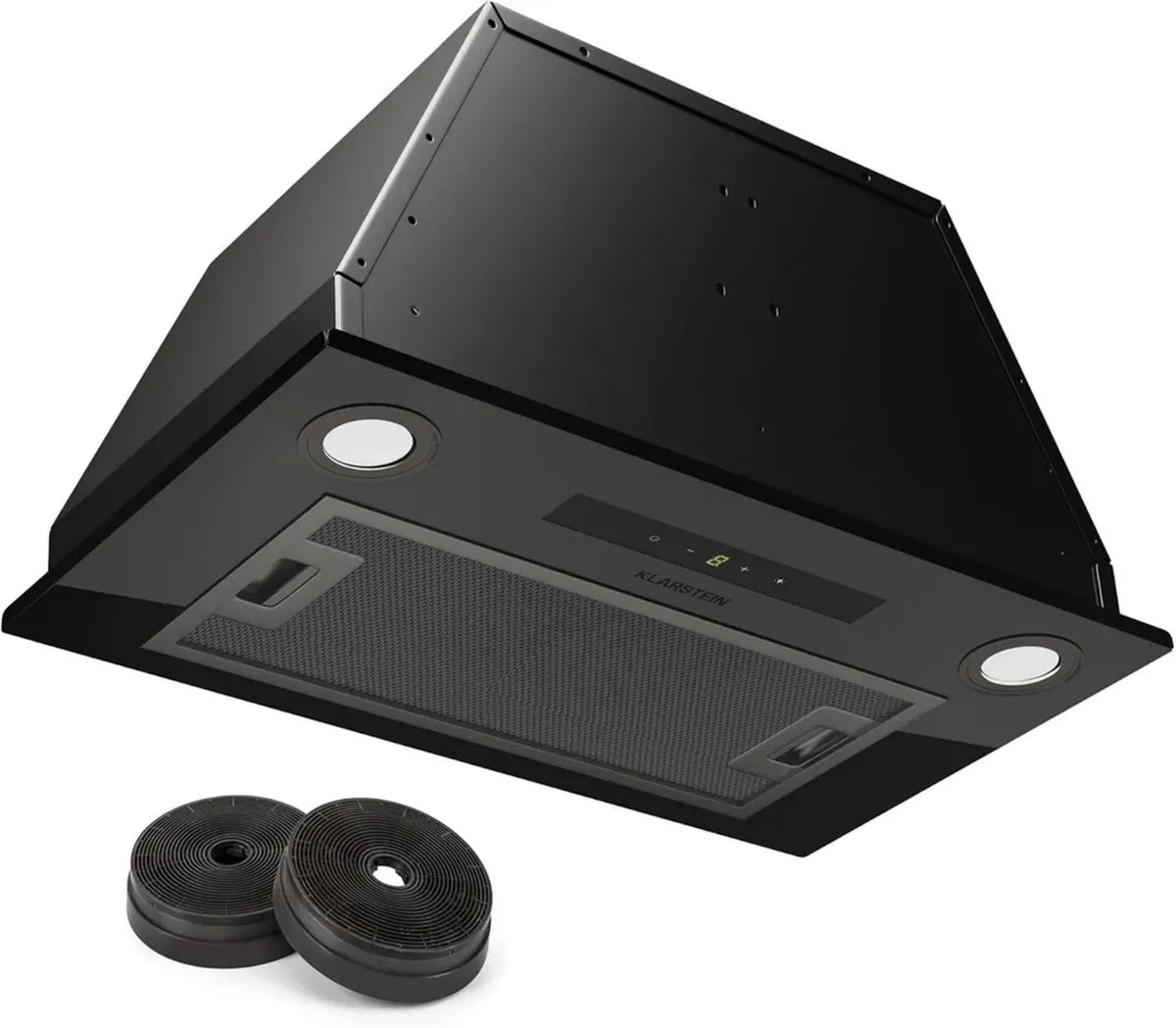Cappa da Incasso Klarstein con Filtri, Portata d'Aria 439m3/h, Illuminazione LED, Timer, Ricircolo