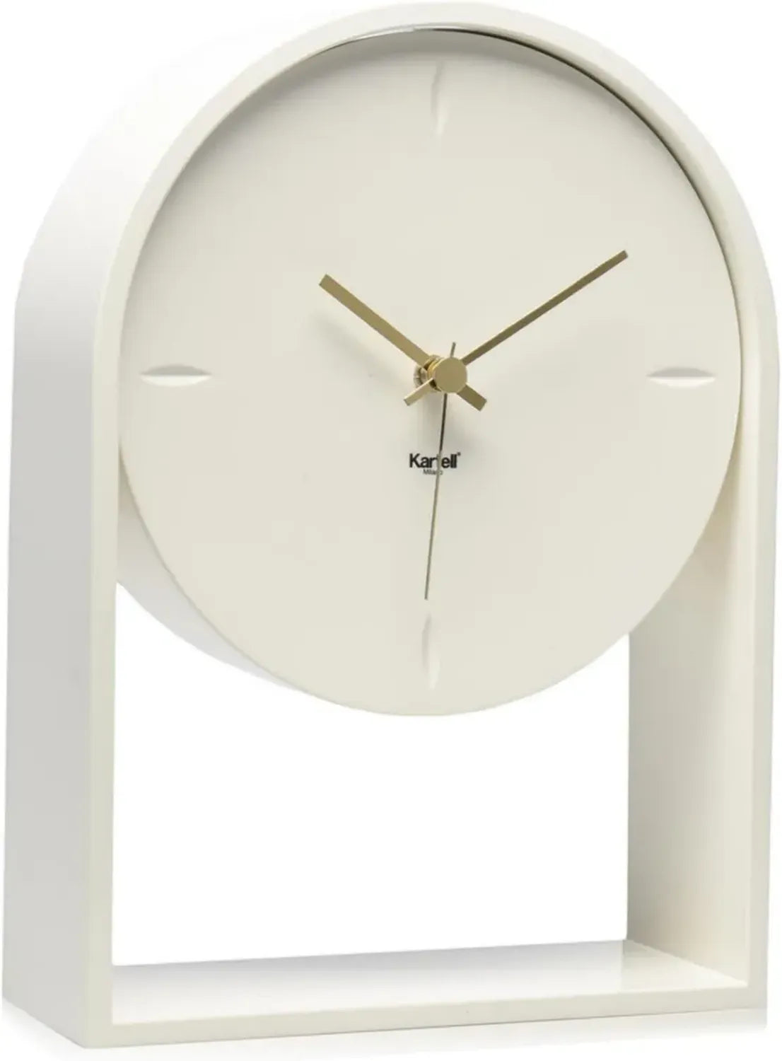 Orologio da Tavolo Kartell Air du Temps, Colore Bianco, Dimensioni 21.5x8x30 cm