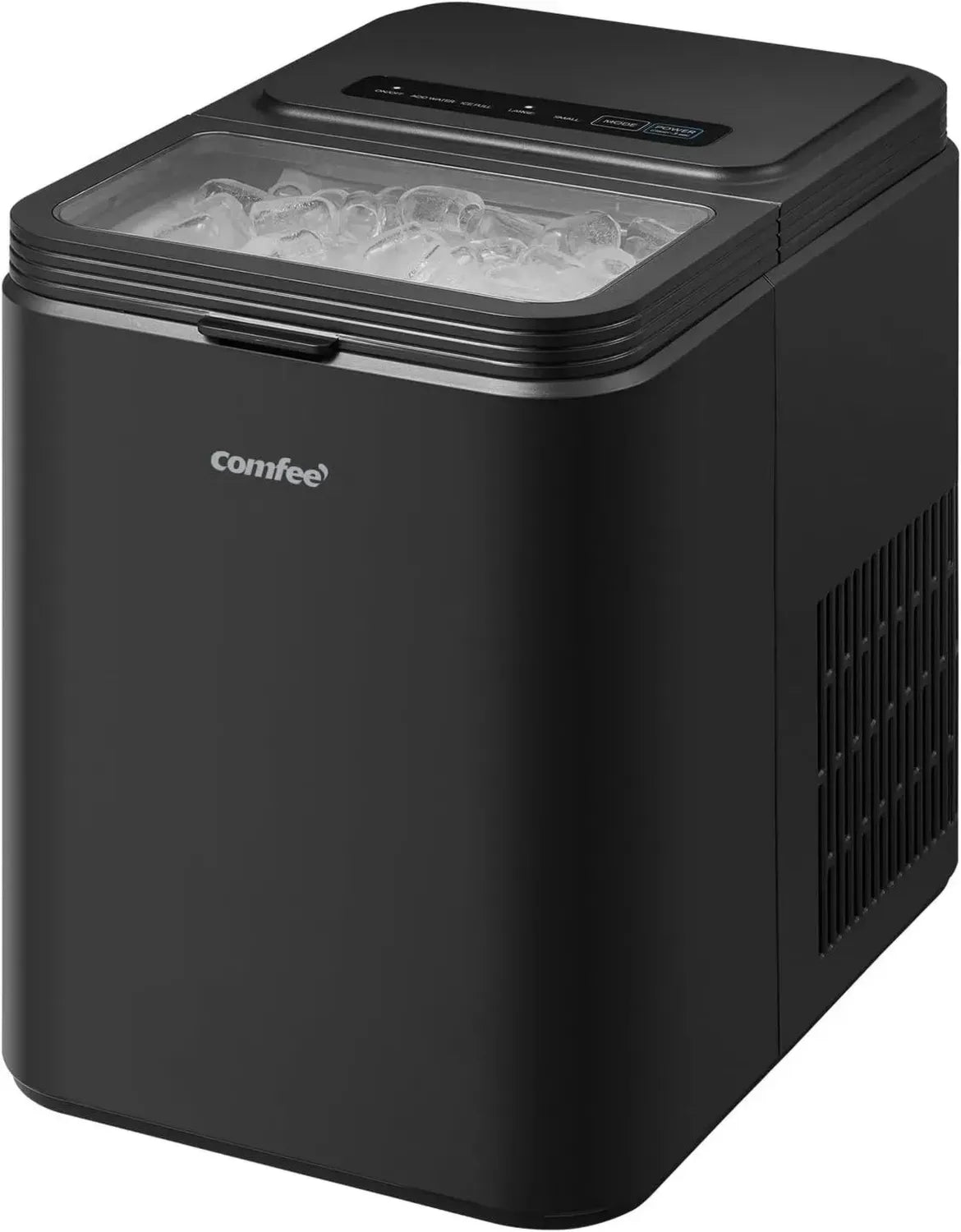 Macchina per Ghiaccio da Banco Autopulente COMFEE', 12kg/24h, 2 Dimensioni in 6-9 Minuti