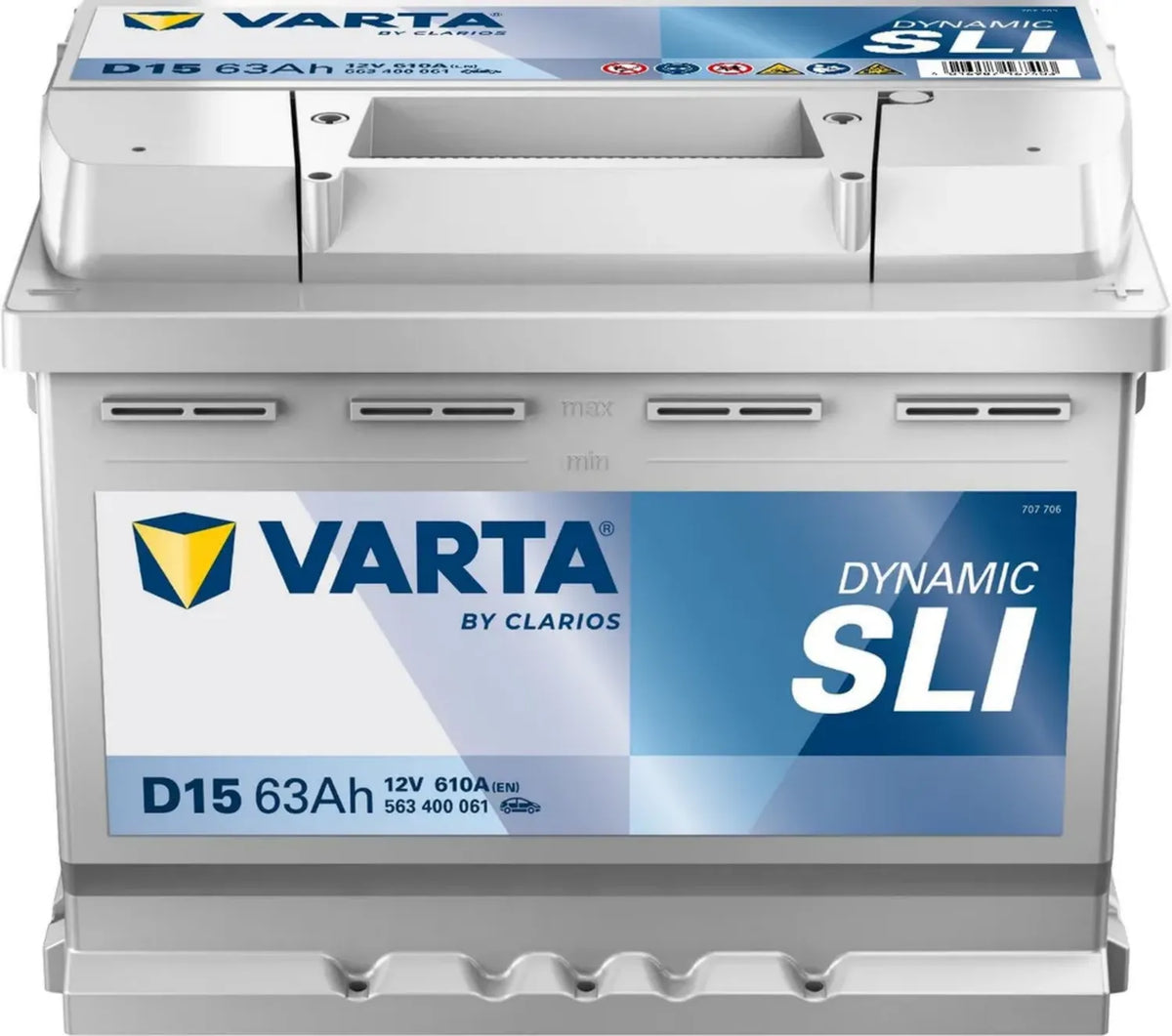 Batteria Auto Varta D15 Silver Dynamic 12V 63Ah 610A